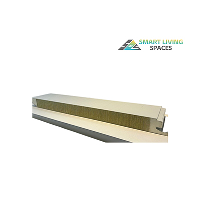 Polyurethane sealed rock wool sandwich panel